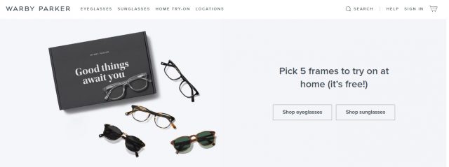 warby parker ecommerce usp