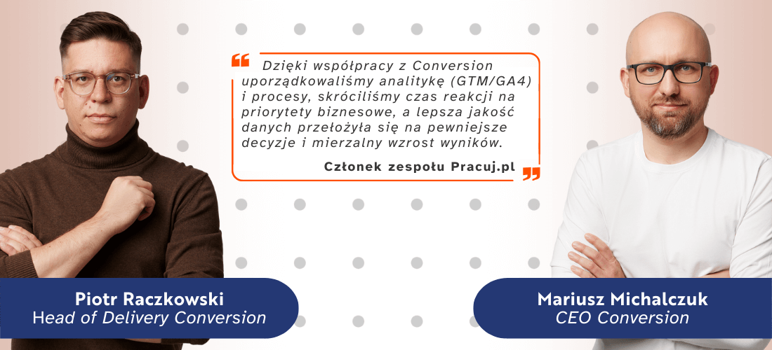 opinia pracuj.pl o firmie analitycznej Conversion