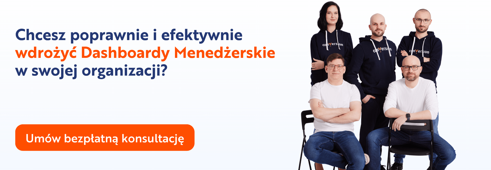 baner o Dashboardach Menedżerskich w conversion